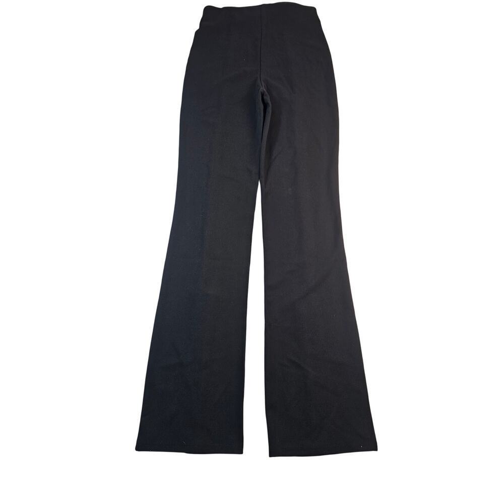 NWT RECYCLED H&M flared leggings black ultra high waist pull on pants Small S